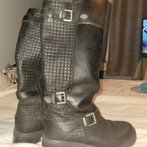 Women's Harley Davidson leather riding boots
